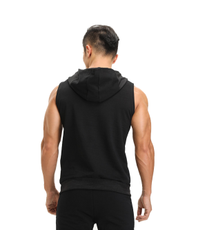 sleeveless compression hoodie