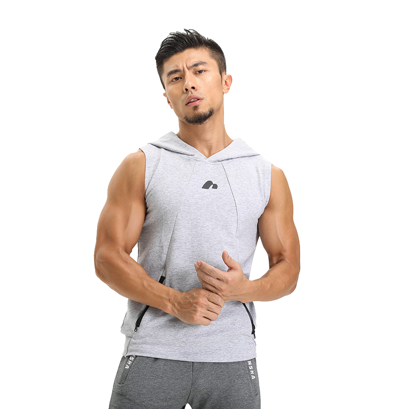 sleeveless compression hoodie